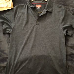 Navy blue men’s alfani polo. Performance fit